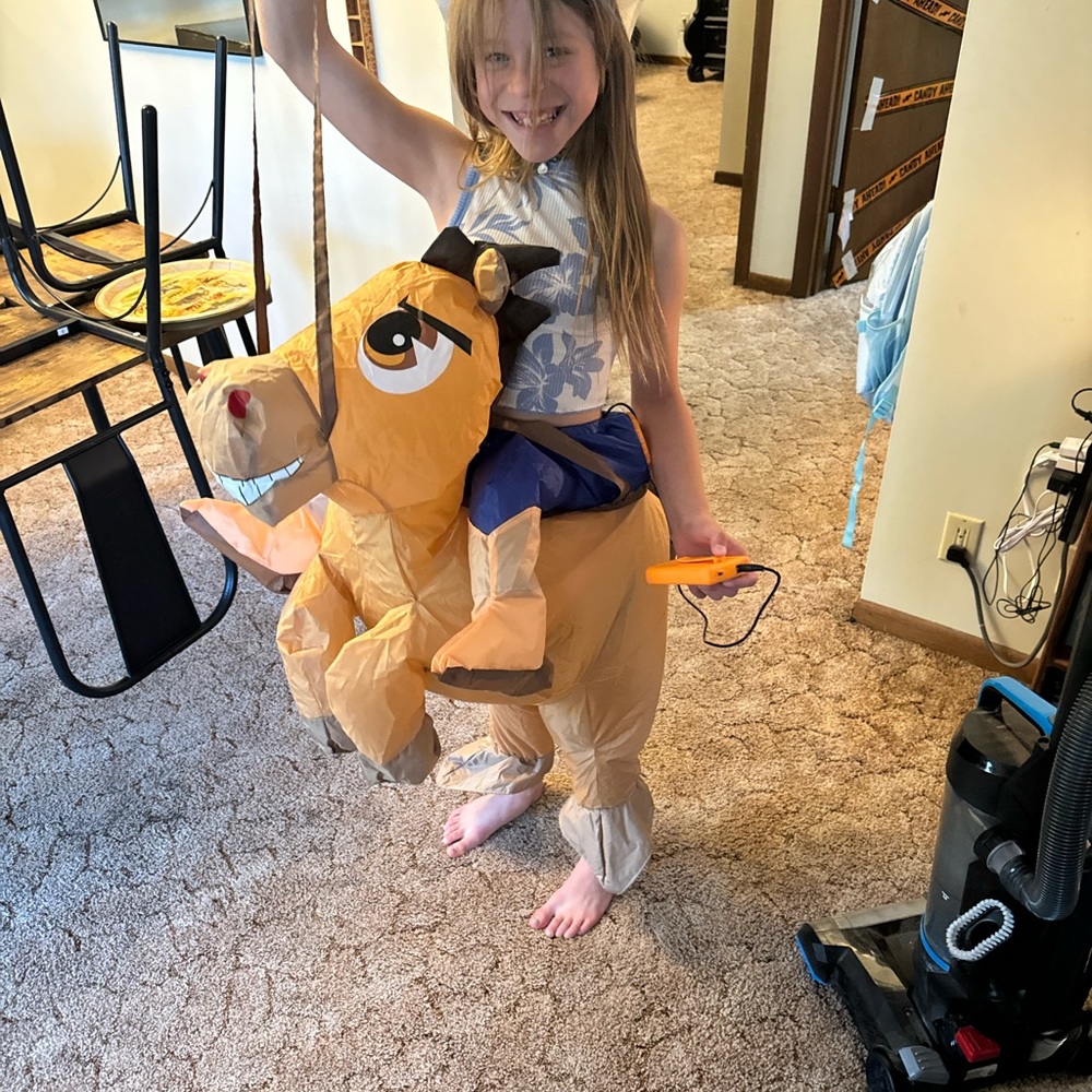 Halloween costume inflatable horse